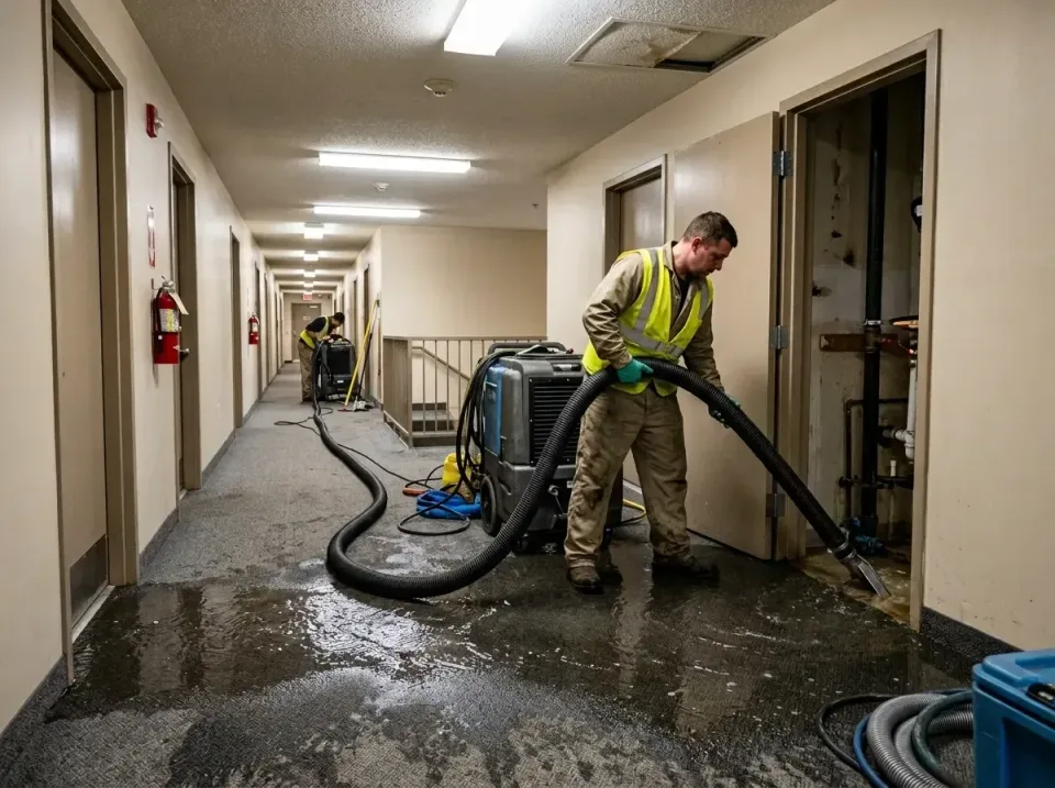 multi-unit-apartment-hallway-f-005 — frequently asked questions, Emergency Burst Pipe Water Extraction & Removal in Lake Her…